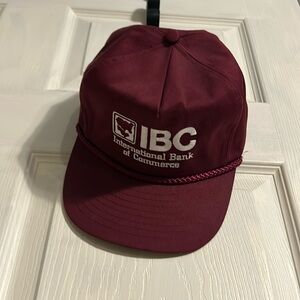 IBC Maroon Rope Brim Hat